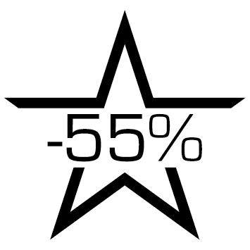 Sticker étoile soldes -55%